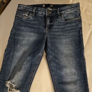 Kut from the Kloth Distressed Blue Skinny Jeans